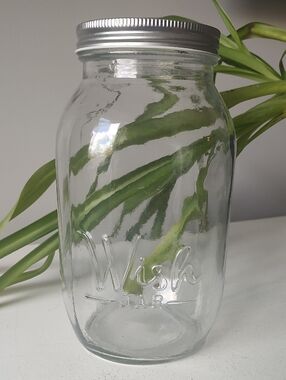 Clear Glass Love Wish Jar